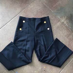 Zara sailor pants. High waisted wide leg. Size L